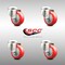 Service Caster 3 Inch 316SS Red Polyurethane Wheel Swivel Bolt Hole Caster Set SCC-SS316BH20S314-PPUB-RED-4 - alternate 2
